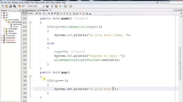 10.- Curso de EDD en Java || Implementación de una pila(Agregar, borrar y mostrar elementos) смотреть онлайн