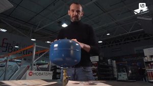Установка расширительного бака с бойлером косвенного нагрева