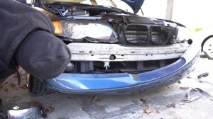 BMW E46 Installing M-tech 2 front bumper
