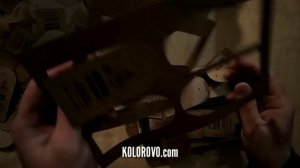 Друк та висікання крафтових бірок. Печать и высечка бирок крафтовых.