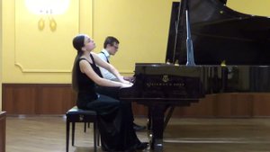 Ансамбль. Ц.А. Кюи. Ноктюрн op.69 №2; Ричард Беннет. Грустная самба из Сюиты для двух фортепиано