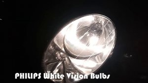 Philips White Vision W5W vs Stock W5W Bulbs