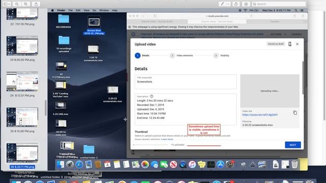 19. ***Folder will not sort items + 43 screenshots MacBook (ha), will not process video beyond 99%.