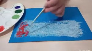 Мастер - класс для малышей "Северное сияние"