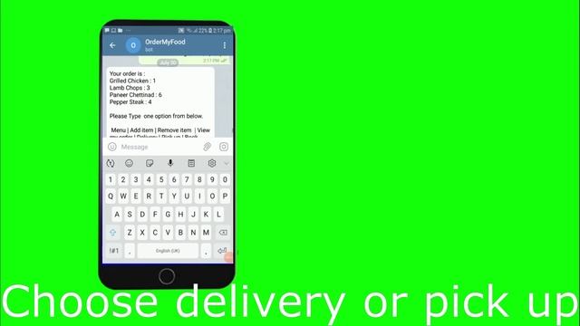 Order my food on Telegram смотреть онлайн