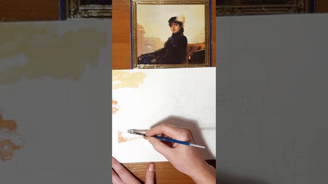 Копия картины "Неизвестная ". Крамской И.Н.