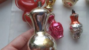 Антикварные елочные игрушки СССР 30-40 годы.