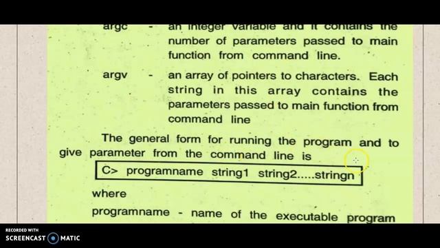 COMMAND LINE ARGUMENTS IN C