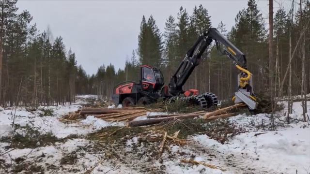 Лесозаготовительная техника КАМАЗ на испытаниях