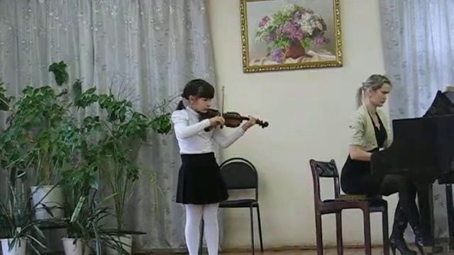 Хачатурян А. андантино.Исполняет Настя Унжакова смотреть онлайн