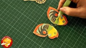 Бабочки витражные краски