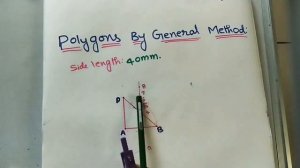 Polygons By General Method//Engg. Drawing //Engg. Graphics