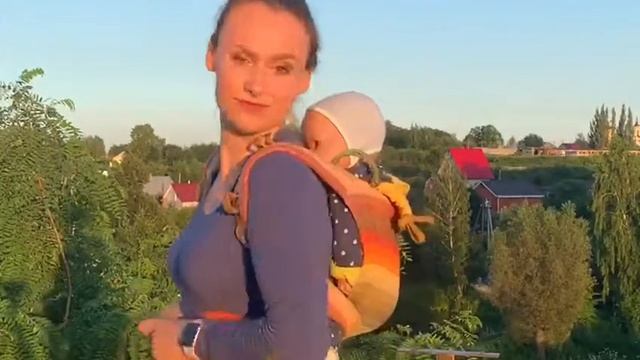 Заспинная намотка май-слинга Girasol.
