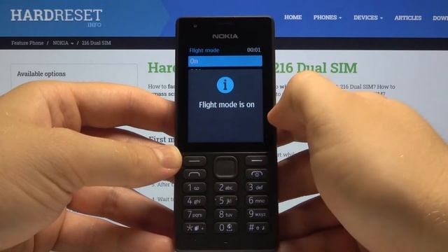 How to Turn On/Turn Off Flight Mode in NOKIA 216 – Airplane Mode смотреть онлайн