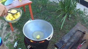 Жареная картошка в казане