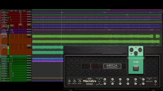 Plugin vs Mesa Boogie Dual Rectifier - in a mix (Mercuriall Ampbox Rectofire)
