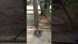 Каркас распашных ворот в одиночку