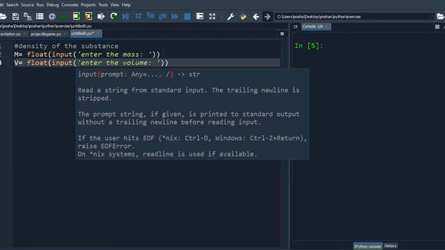 Density of the material using python programming|| Basic programming of physics in Nepali
