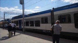 Поезд Гомель - Минск. Первое отправление Штадлера с вокзала Гомеля. Stadler departure from Homiel
