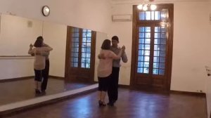 Argentina Tango client enjoying private class and live band