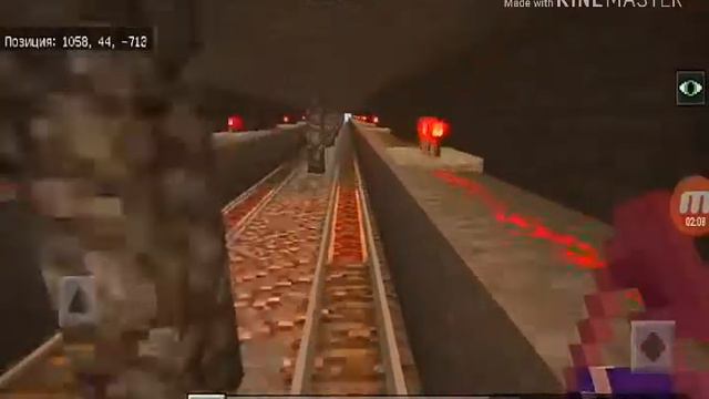 Моё метро в майнкрафт. Голубая ветка. смотреть онлайн
