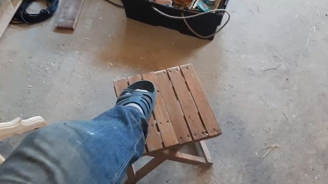 Обзор стульчика Х-эшка, для отдыха, осина, вес 1300гр. размеры и детали в конце видео. смотреть онлайн