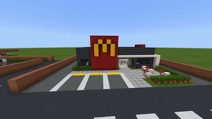 Minecraft Tutorial: How To Make A Modern McDonalds (Restaurant) "2020 City Tutorial"