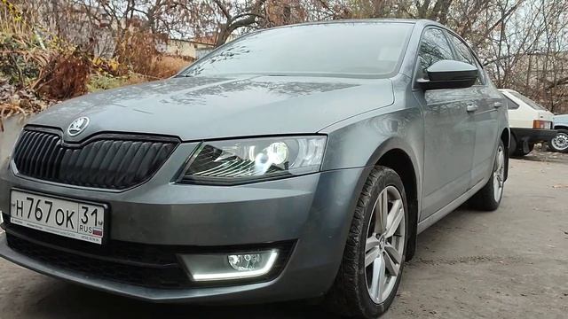 bi led фары с ручным корректором и двухрежимным дхо от Октавии a7 fl смотреть онлайн