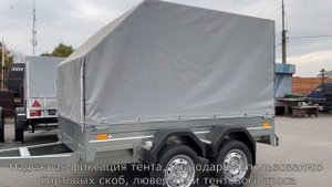 Короткий двухосный прицеп ССТ-7132-16 (Саранск Спец Техника) / 2.5 на 1.5 метра