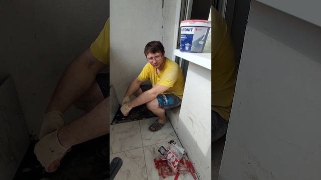 Пол на балконе. ремонтрккс