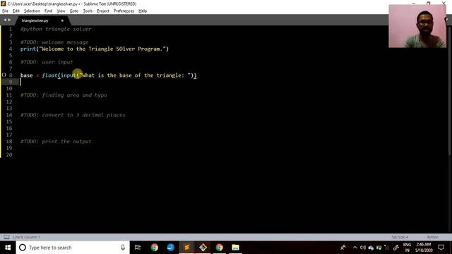 Code 3 || Right Triangle Program || Python || Basic ||Python Coding