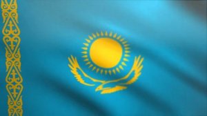 Kazakhstan Flag waving animated using MIR plug in after effects - free motion graphics