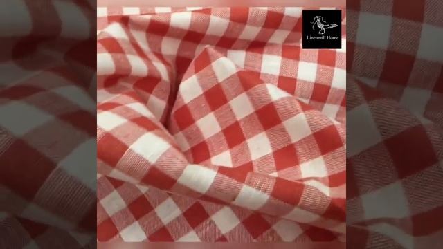 150 СМ. ТКАНЬ ПОЛУЛЕН В КРАСНО-БЕЛУЮ КЛЕТКУ смотреть онлайн