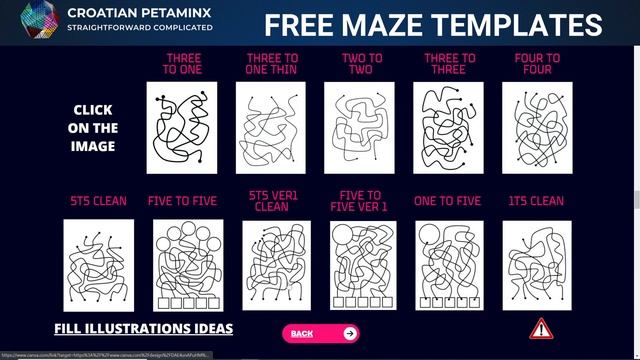 ? FREE Hand-Drawn Maze Templates in CANVA for Amazon KDP activity book pages interior смотреть онлайн
