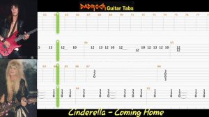 Coming Home - Cinderella - Acoustic + Lead Guitar TABS Lesson