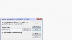 Photoshop unzip