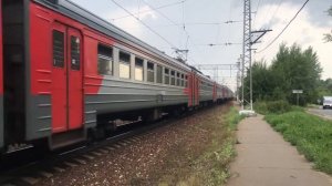 Электропоезд ЭД4-0014 станция Софрино