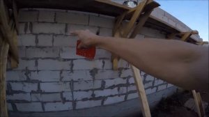 Проверка кладки лазерным нивелиром