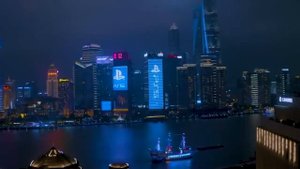 реклама Playstation 5 в Шанхае