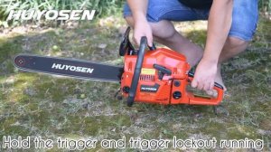 To start huyosen 6020E &5020E gas chainsaw