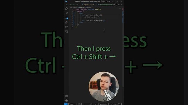 VS Code: Wrap Text With HTML Tags (Shortcut)