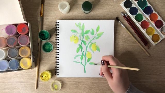 Пытаюсь рисовать в традишке ? Speedpaint | Drawing gouache in a sketchbook