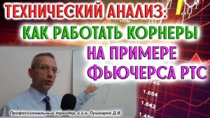 Технический анализ: Как работать корнеры. На примере фьючерса РТС | Трейдер, к.э.н. Пушкарев Д.В.