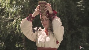 Белгородская обл. с. Подсереднее. Русский народный женский костюм XIX в. Красно-Кросно. Уклад.