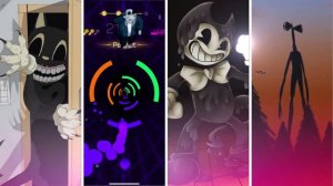 Cartoon Cat vs Sans Undertale vs Bendy vs Siren Head | Smash Colors 3D