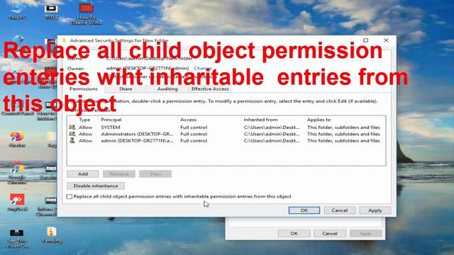 How To Fix 'An Error Occurred While Applying Security Information To' In Windows смотреть онлайн