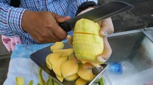 Удивительные навыки нарезки фруктов - тайская уличная еда