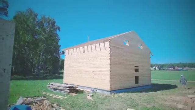 Дом 8 х 8м из профилированного бруса 150х200
