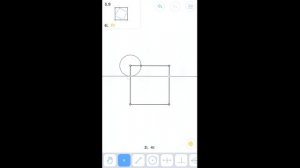 Euclidea - 5. Эпсилон (Epsilon) - 5.9 - Квадрат, вписанный в квадрат