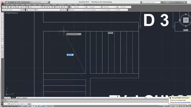 How to create stairs in autocad, How make stair in drawing, Online autocad complete training смотреть онлайн